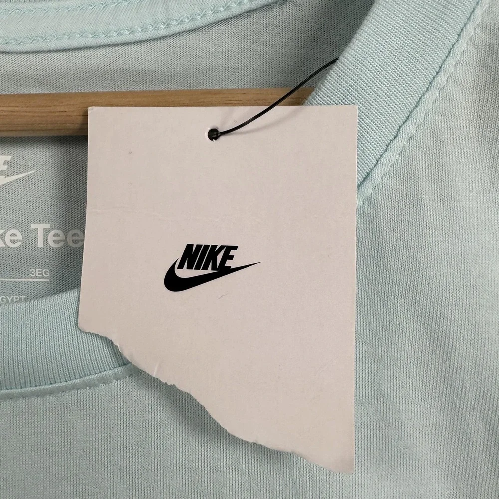 Nike Just Do It Shirt Mens 3XL Light Blue JDI Swoosh Graphic Tee FZ5377-474